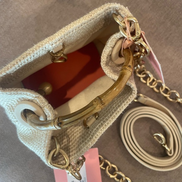 Cult Gaia Cream Mini Bag with Gold Chain - Picture 13 of 14